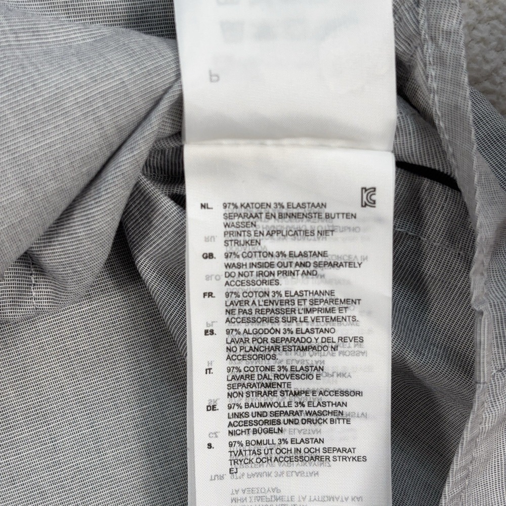 G-Star‎ Raw Western Shirt Men's L Gray Flap Pocket Pearl Snap Stretch Button Up - Picture 16 of 16
